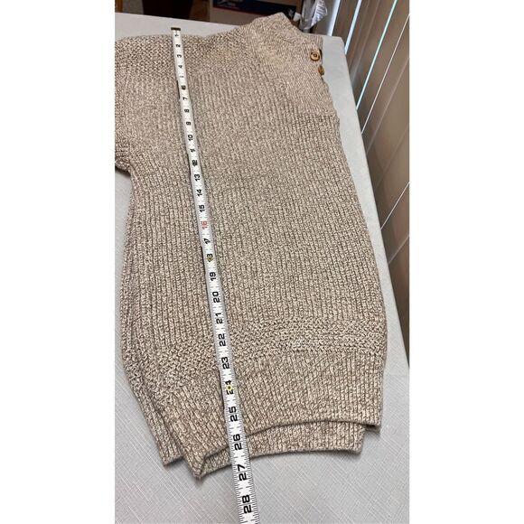 EDDIE BAUER MENS CABLE KNIT SWEATER BROWN BEIGE SIZE XL - Picture 8 of 8